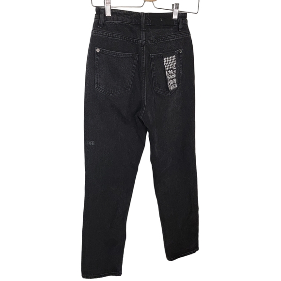 Ksubi Jeans Ksubi Chlo Wasted Noir Jean Straight High Waisted Jean